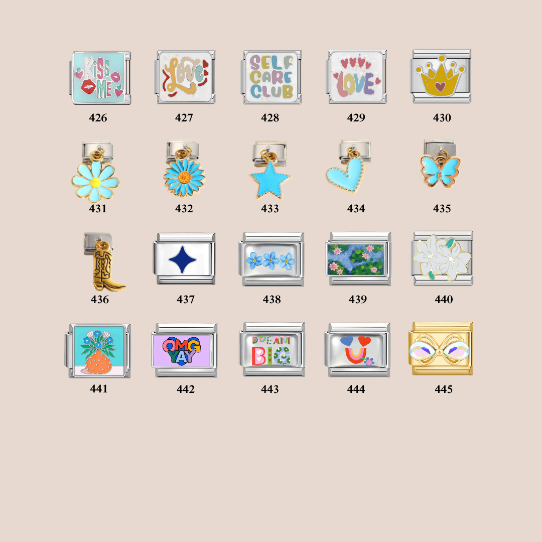 Personalized Italian Charm Apple Watch Band for Women