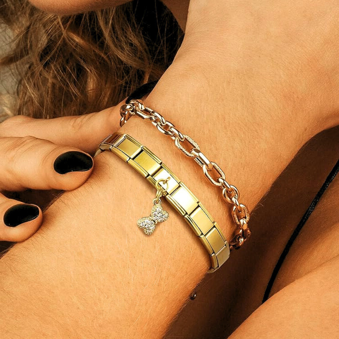 Special Custom Italian Modular Dangle Charms β Stainless Steel Bracelet Charms, Personalized Italy Charms, Italian Bracelet, Y2K Jewelry