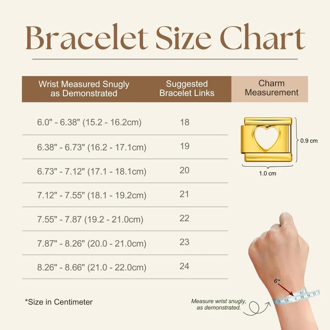 Dangle Charms - Custom Gold Italian Charm Bracelet