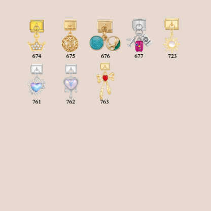 Dangle Charms - Custom Gold Italian Charm Bracelet
