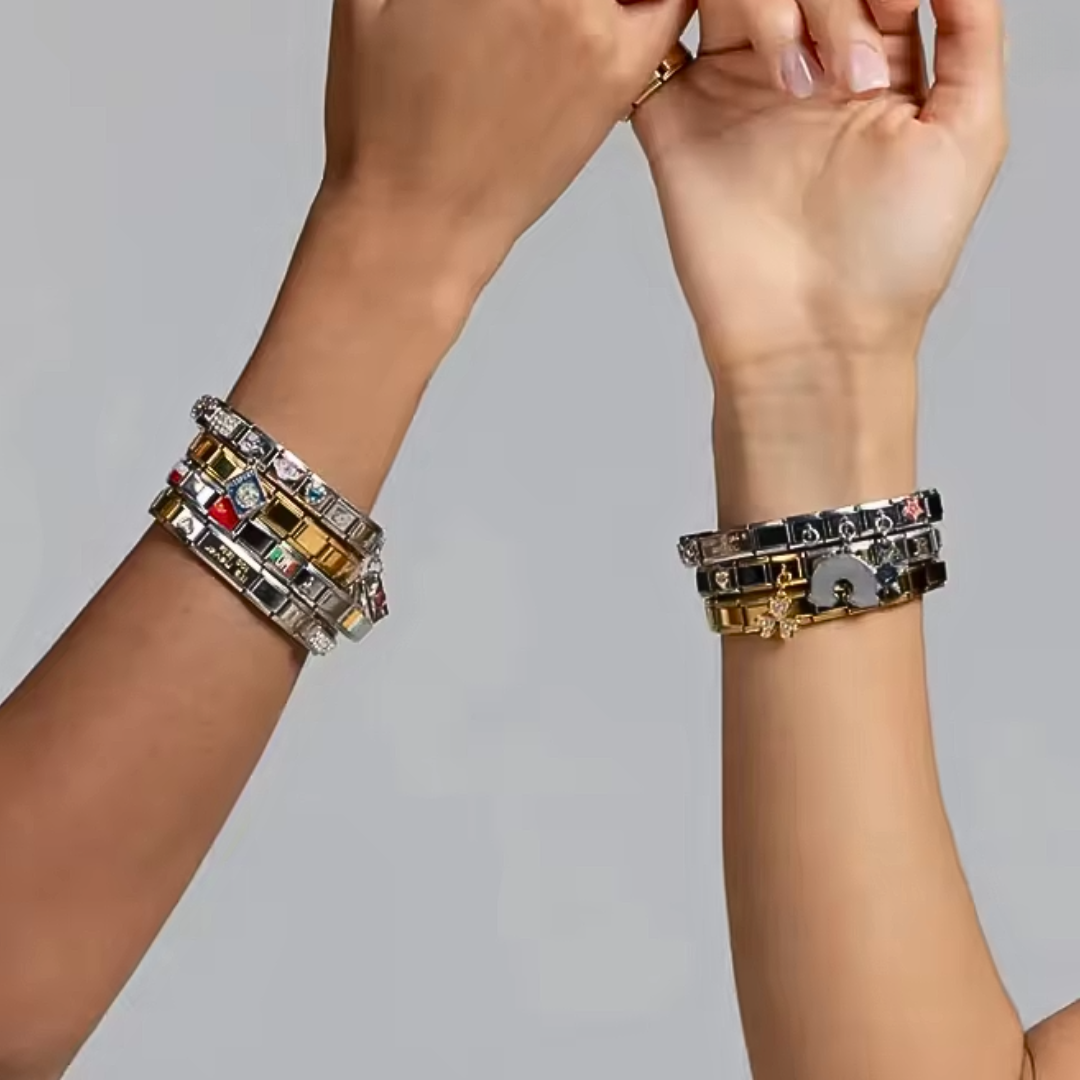 Custom Italian Charms, Charms Only, Stainless Steel Bracelet Charms, Personalized Italy Charm, Italian Charm, Y2K Jewelry, Matching Bracelet