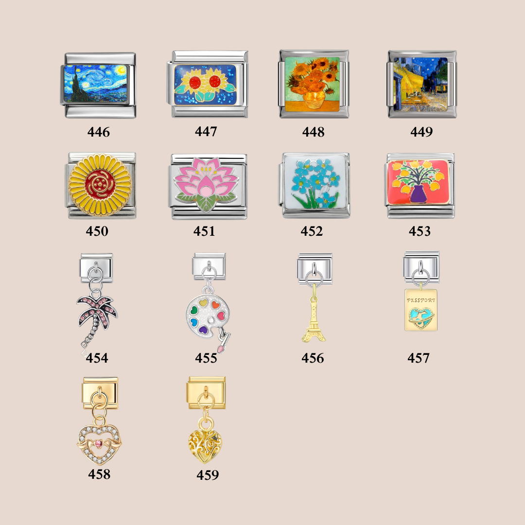 Special Custom Italian Modular Dangle Charms – Stainless Steel Bracelet Charms, Personalized Italy Charms, Italian Bracelet, Y2K Jewelry