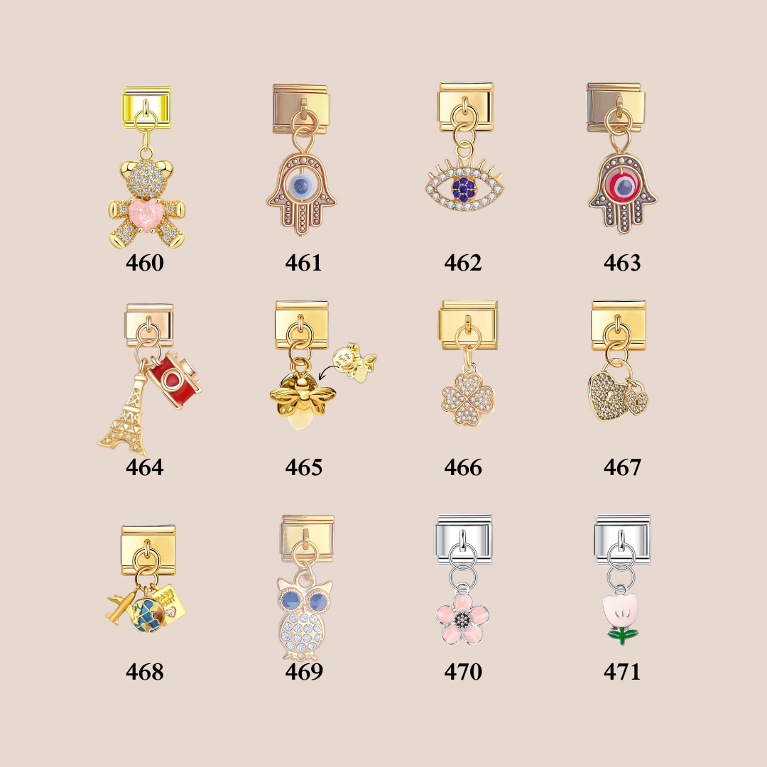 Special Italian Charms – Custom Modular Dangle Charms for Bracelet, Personalized Italy Charms, Italian Bracelet, Y2K Jewelry, Gift for Her