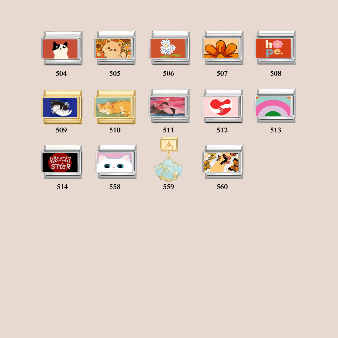 Custom Italian Charms, Charms Only, Stainless Steel Bracelet Charms, Personalized Italy Charm, Italian Charm, Y2K Jewelry, Matching Bracelet