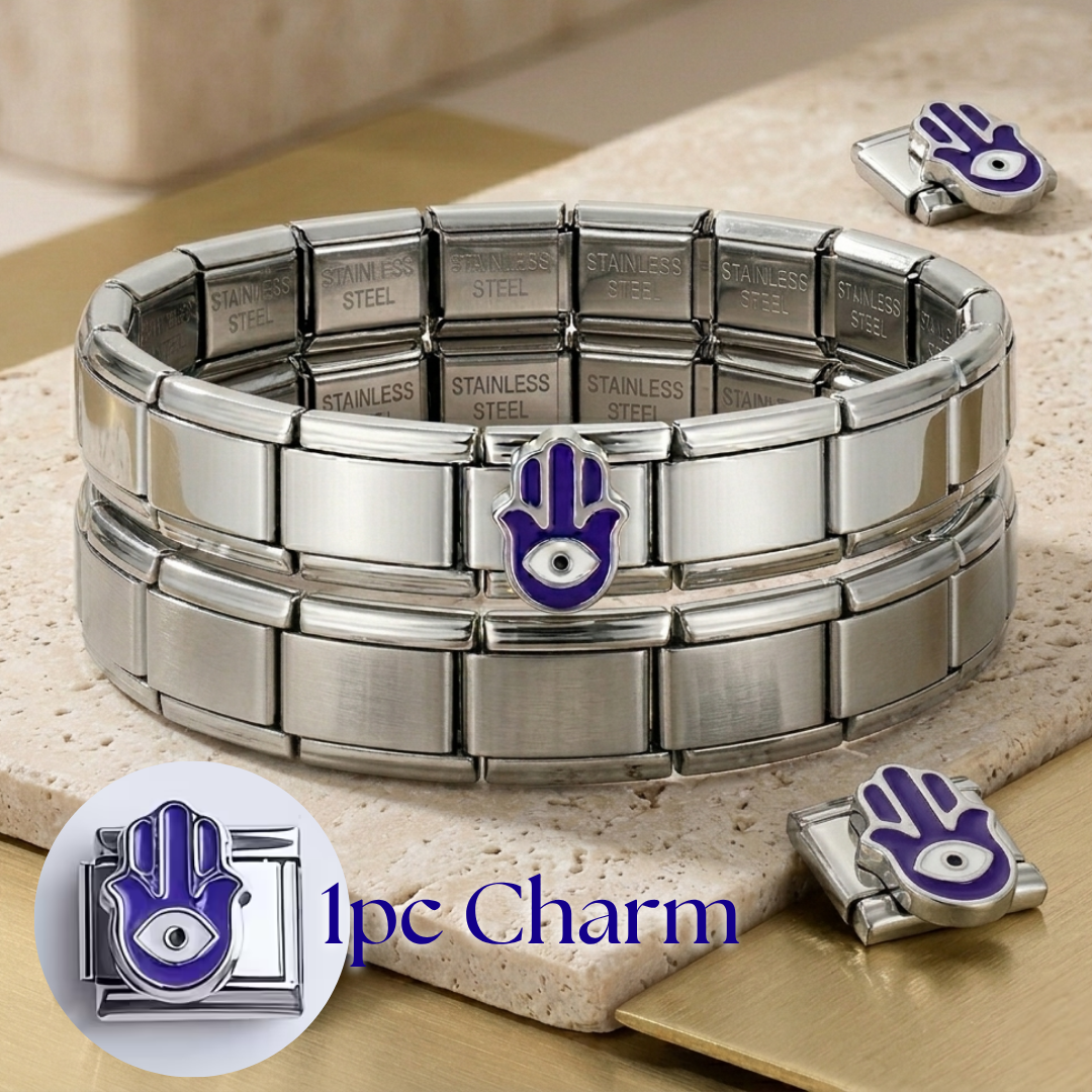 1pc Special Charm, Elegant Red Lips Charm, Evil Eye Charm, Charm Only, Detachable Stainless Steel Bracelet Module, Custom Italian Charm, Custom Italy Charm, Y2K Jewelry
