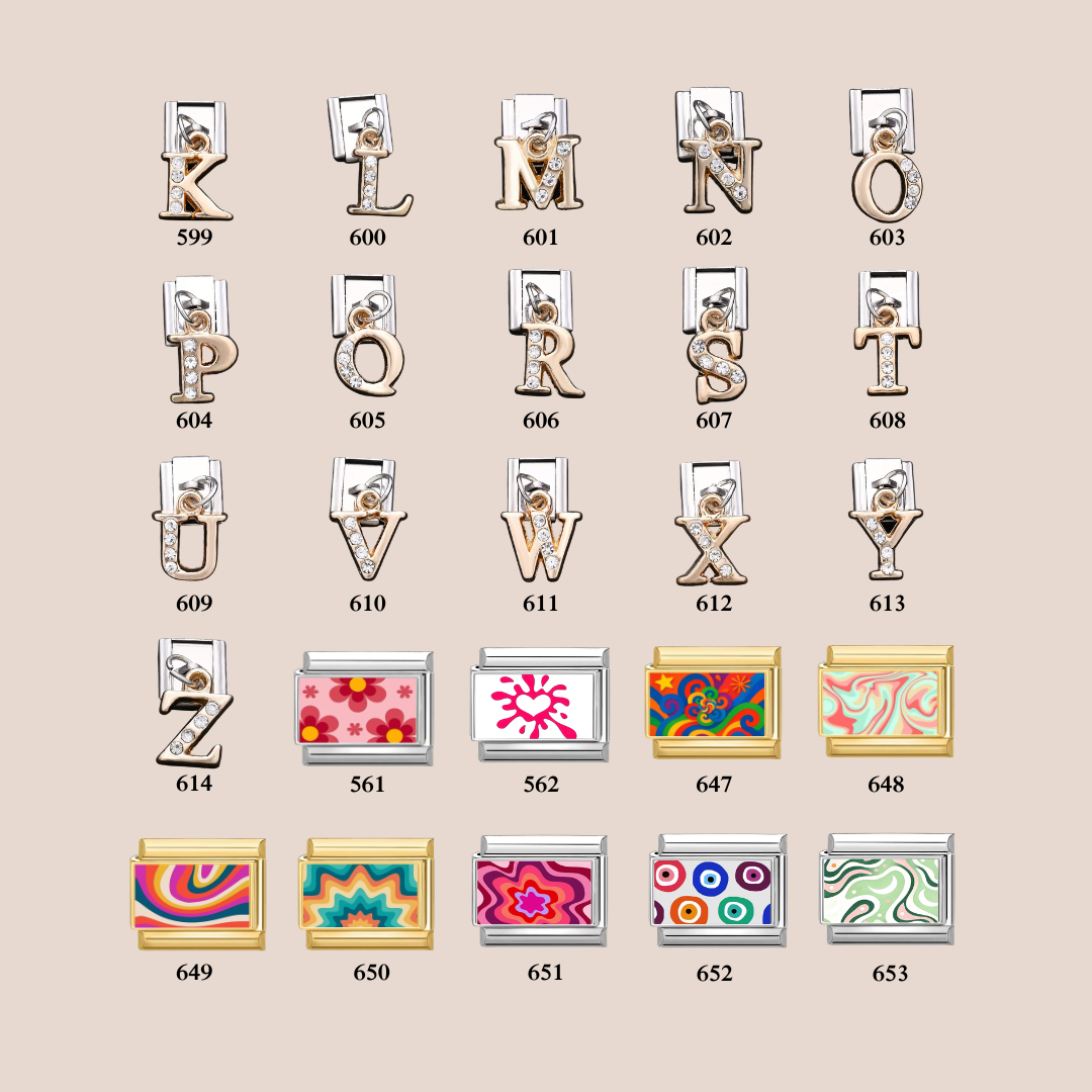 Custom Italian Charms, Charms Only, Stainless Steel Bracelet Charms, Personalized Italy Charm, Italian Charm, Y2K Jewelry, Matching Bracelet