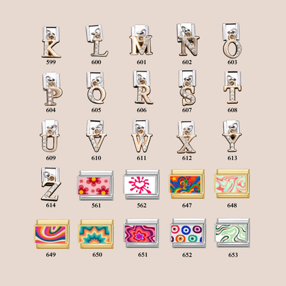 Custom Italian Charms, Charms Only, Stainless Steel Bracelet Charms, Personalized Italy Charm, Italian Charm, Y2K Jewelry, Matching Bracelet