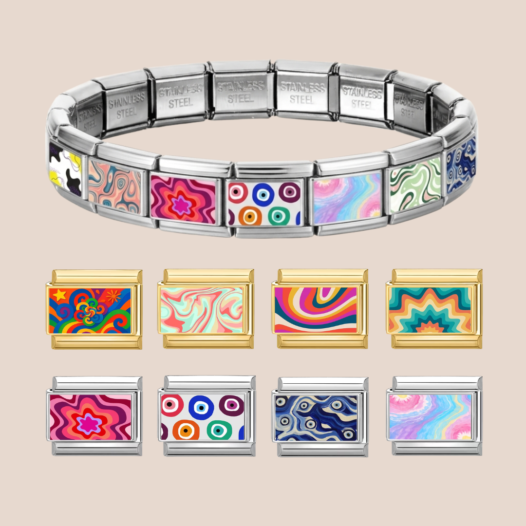 Art Charms, Charms Only, Custom Italian Charms, Personalized Italy Charms, Matching Bracelet, Y2K Jewelry, Charm Bracelet, Gift for Her