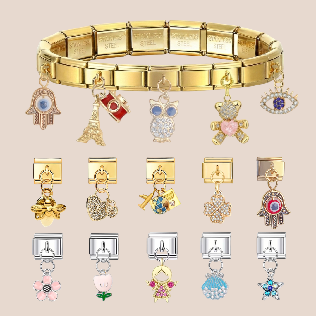 Special Italian Charms – Custom Modular Dangle Charms for Bracelet, Personalized Italy Charms, Italian Bracelet, Y2K Jewelry, Gift for Her