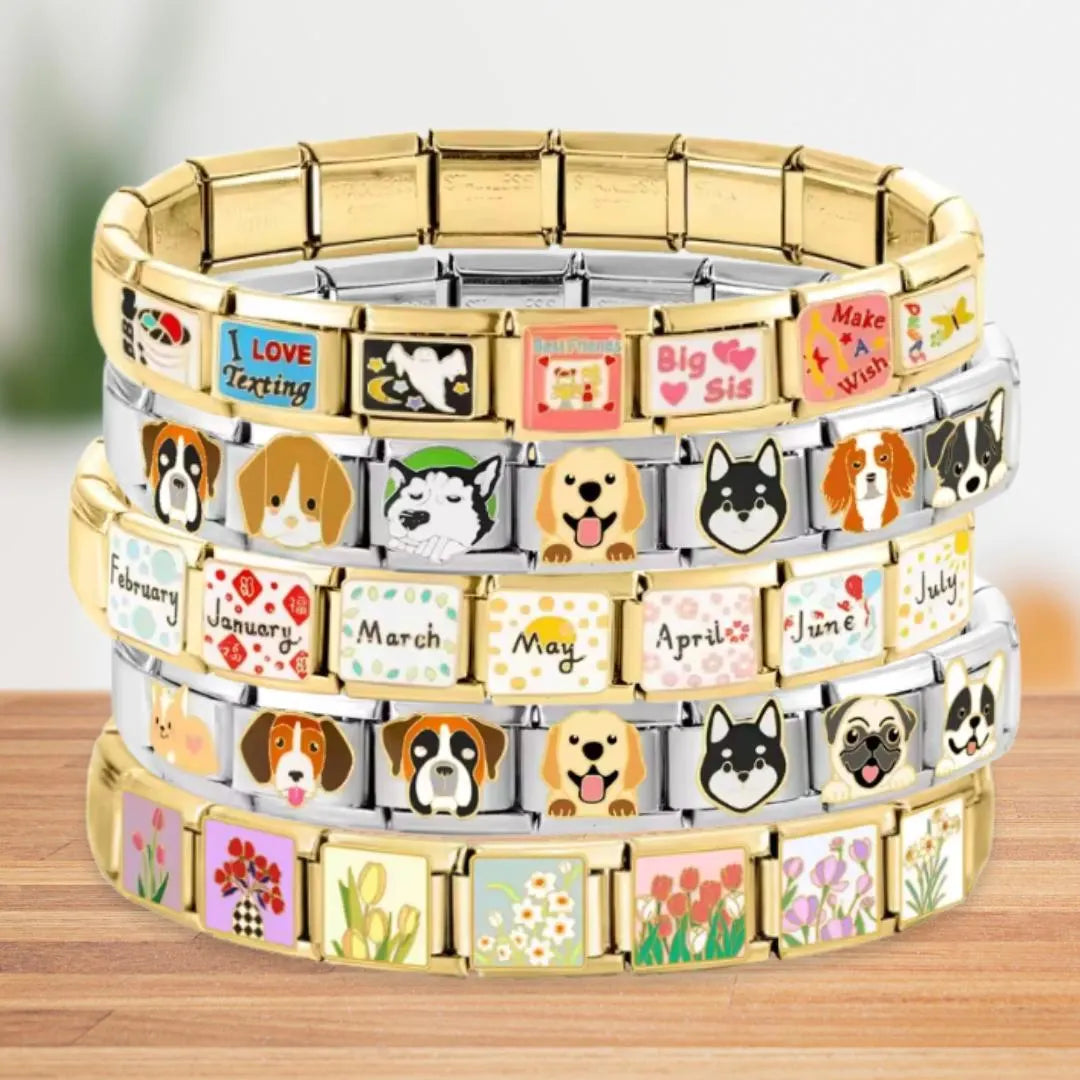 Gold Bracelet + Your Personalized Selection of Charms