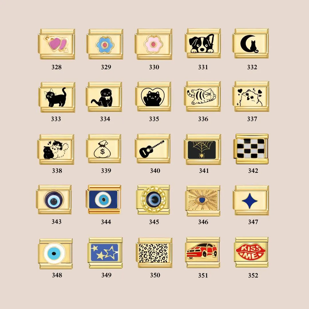 Gold Bracelet + Your Personalized Selection of Charms