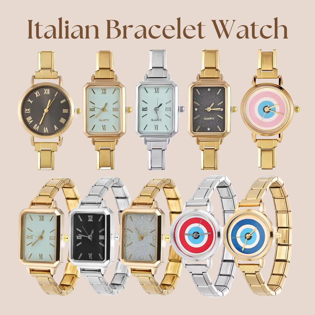 Personalized Italian Charm Bracelet Watch for Women
