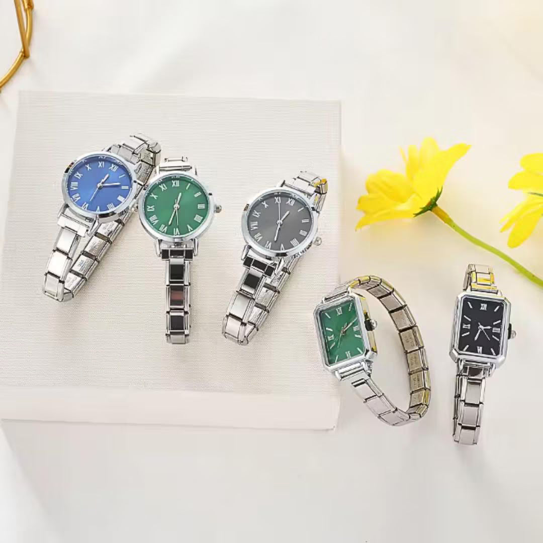 Personalized Italian Charm Bracelet Watch for Women