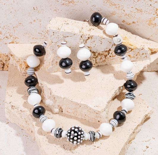 Handmade Lampwork Glass Beads Jewellery Set