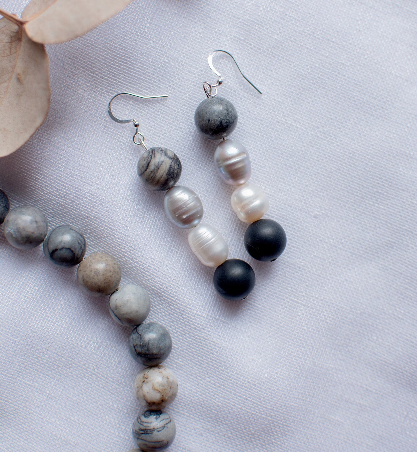 Spider Web Jasper Stone Jewellery Set