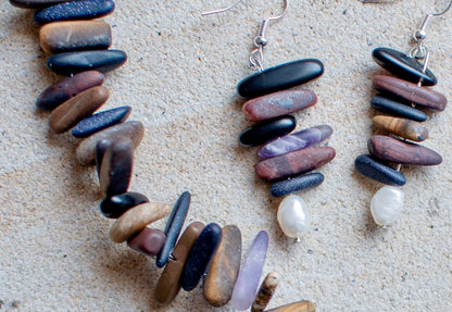 Brown Stone Tooth Stick Dagger Jewellery