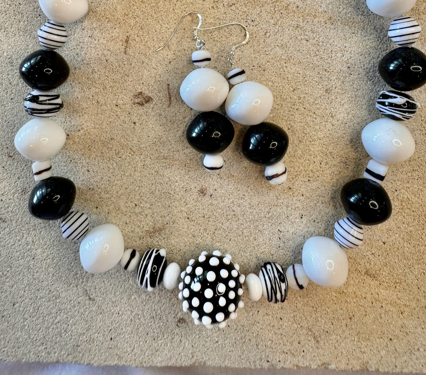 Handmade Lampwork Glass Beads Jewellery Set