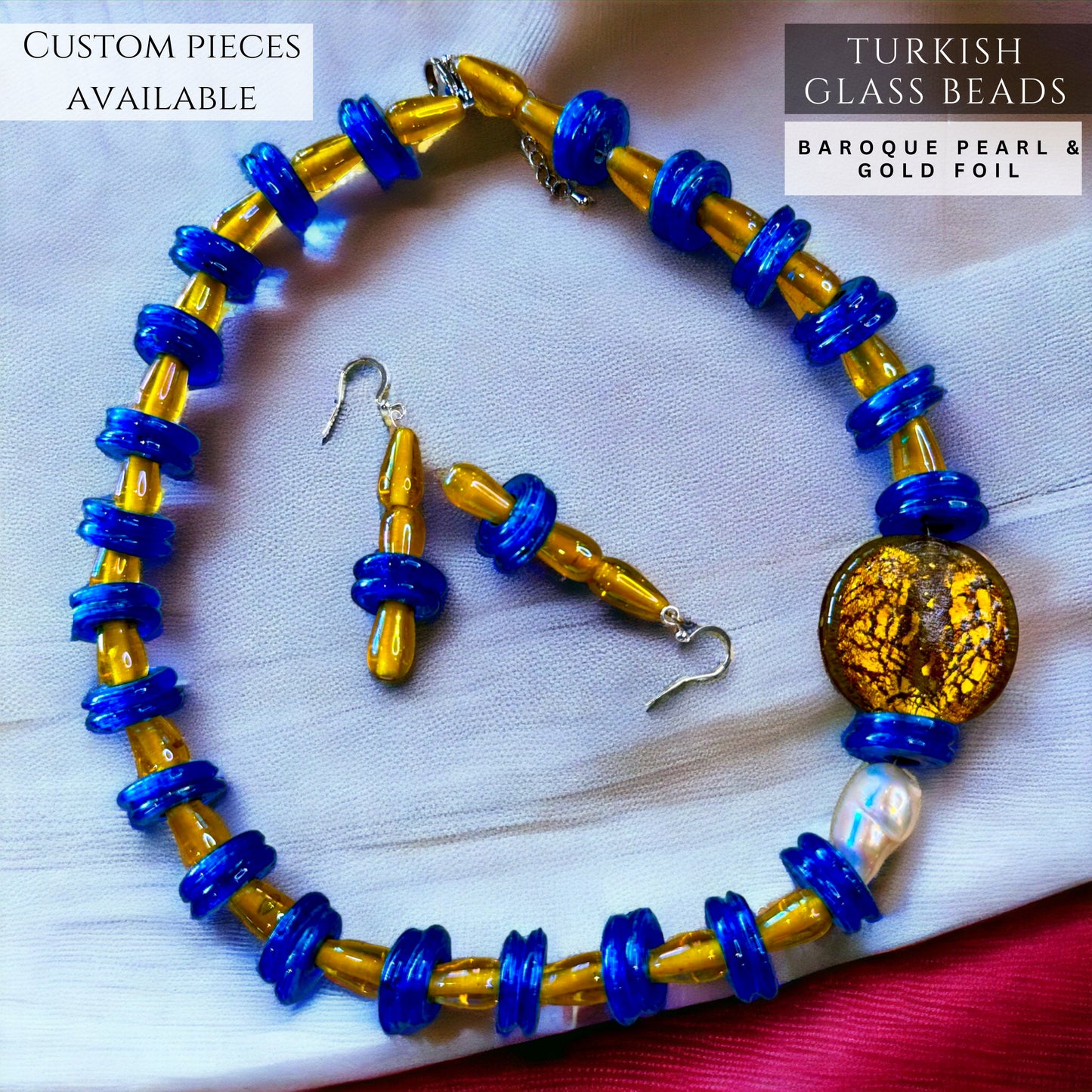 Blue Turkish Glass Beaded Jewellery