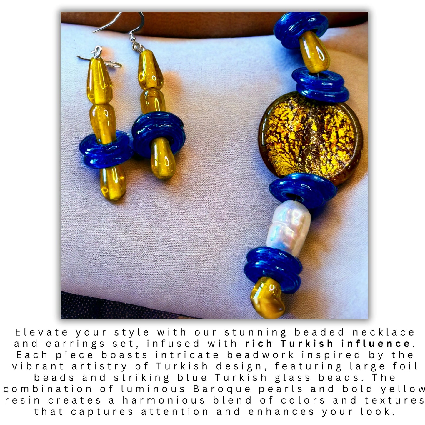 Blue Turkish Glass Beaded Jewellery