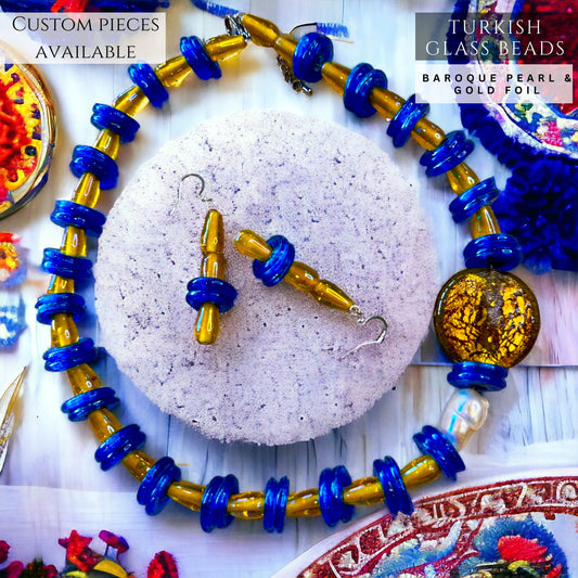 Blue Turkish Glass Beaded Jewellery