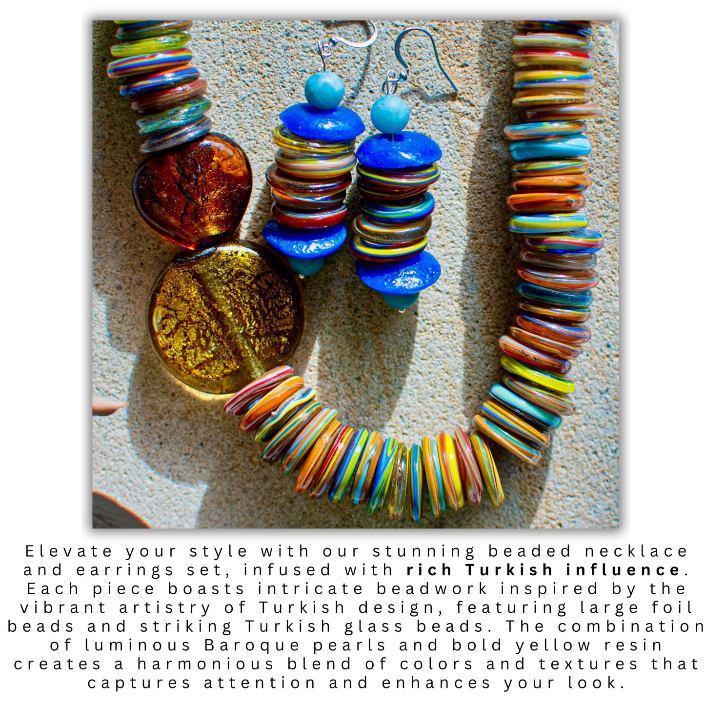 Turkish Ethnic Beaded Jewellery Set