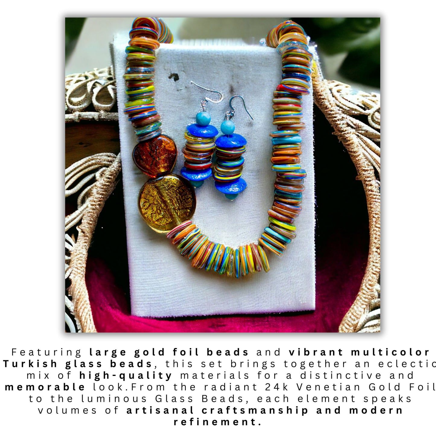 Turkish Ethnic Beaded Jewellery Set