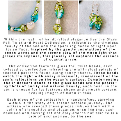 Pearl Glass Bead Jewellery Set