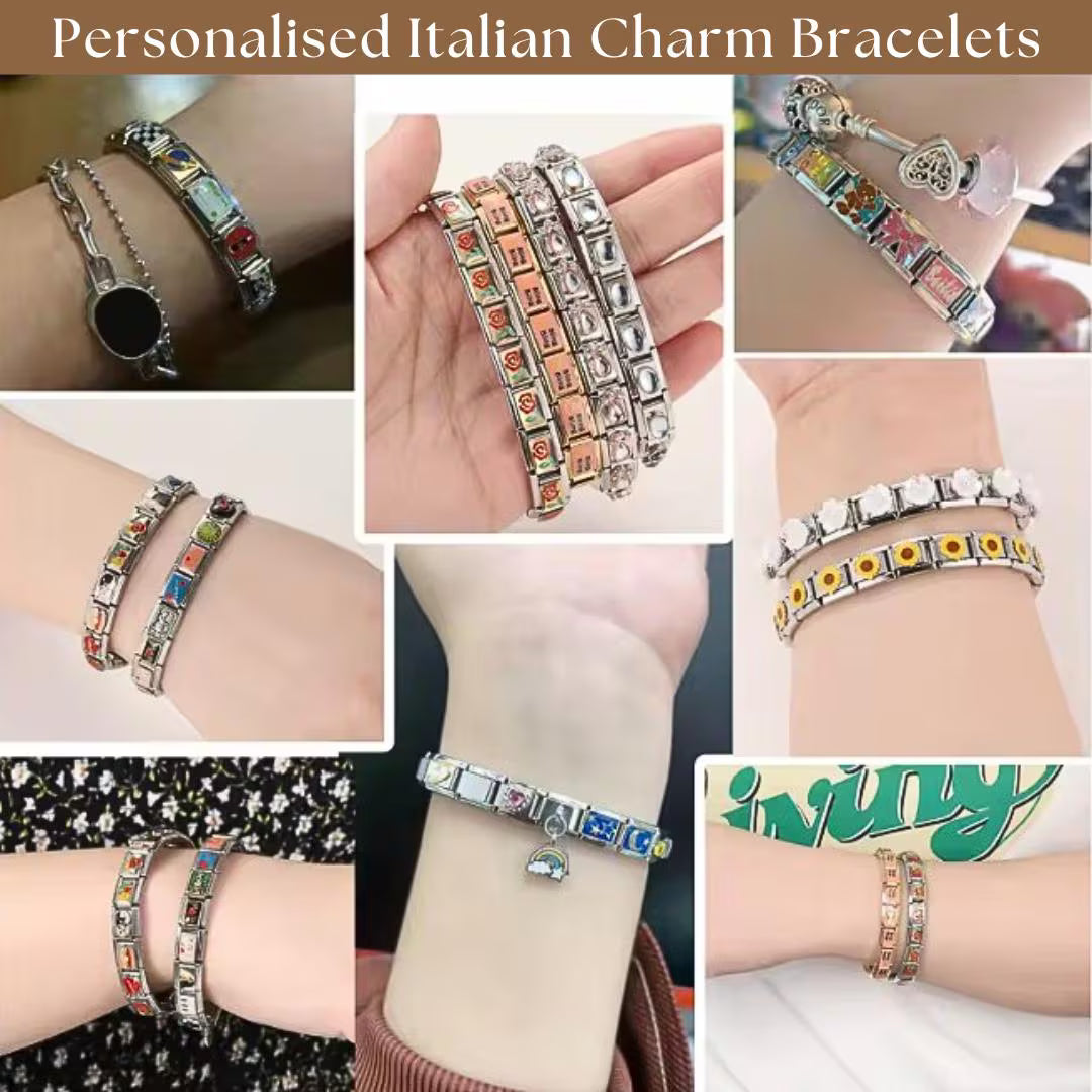 Silver Bracelet + Your Personalized Selection of Charms