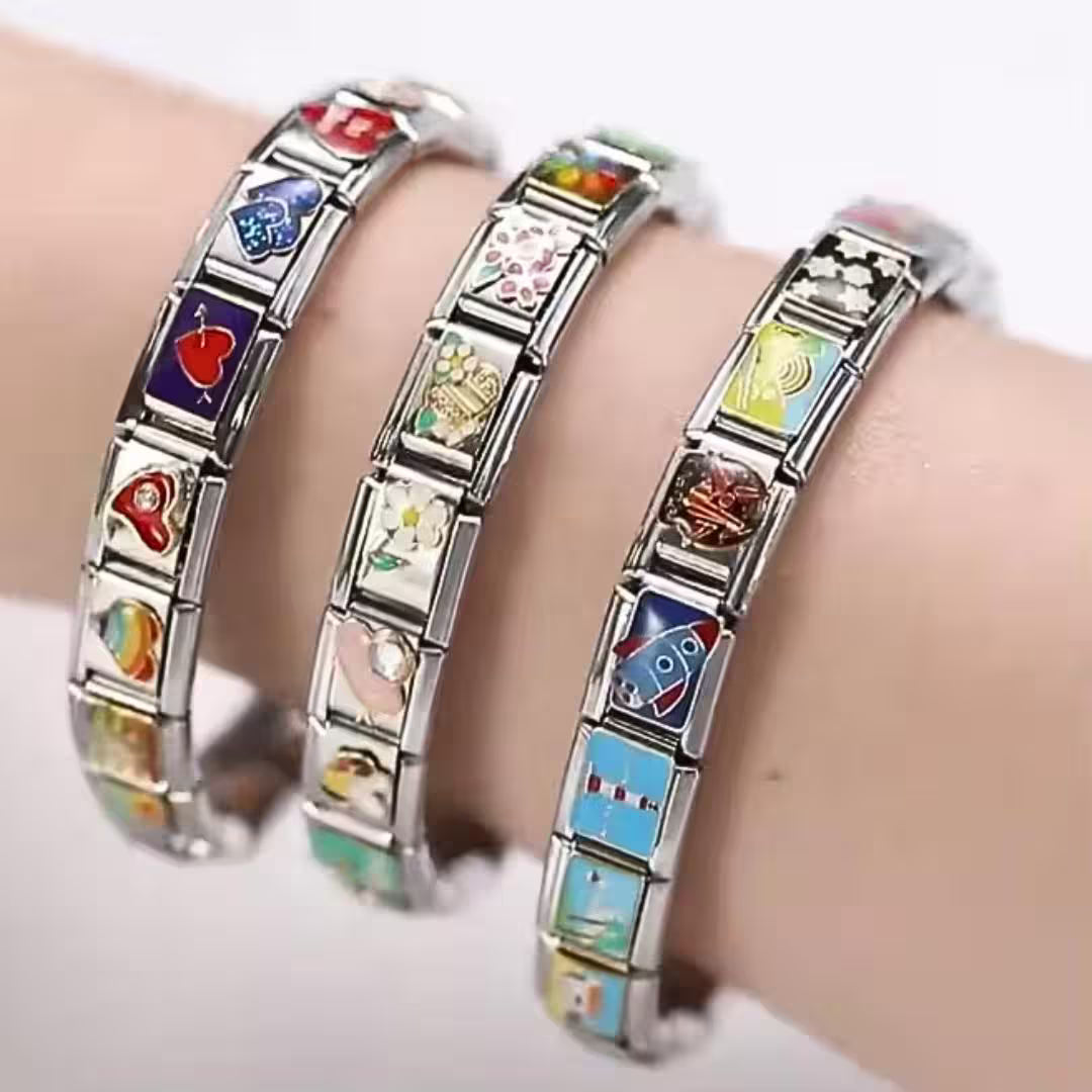 Silver Bracelet + Your Personalized Selection of Charms